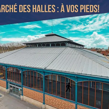 Le Cocon Des Halles * Ideal Couple / Amis Ou Solo * Wifi * Elegance * Pieds Des Halles * 2 Lits