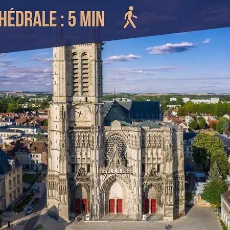Apartment Le Cocon Des Halles * Ideal Couple / Amis Ou Solo * Wifi * Elegance * Pieds Des Halles * 2 Lits Troyes